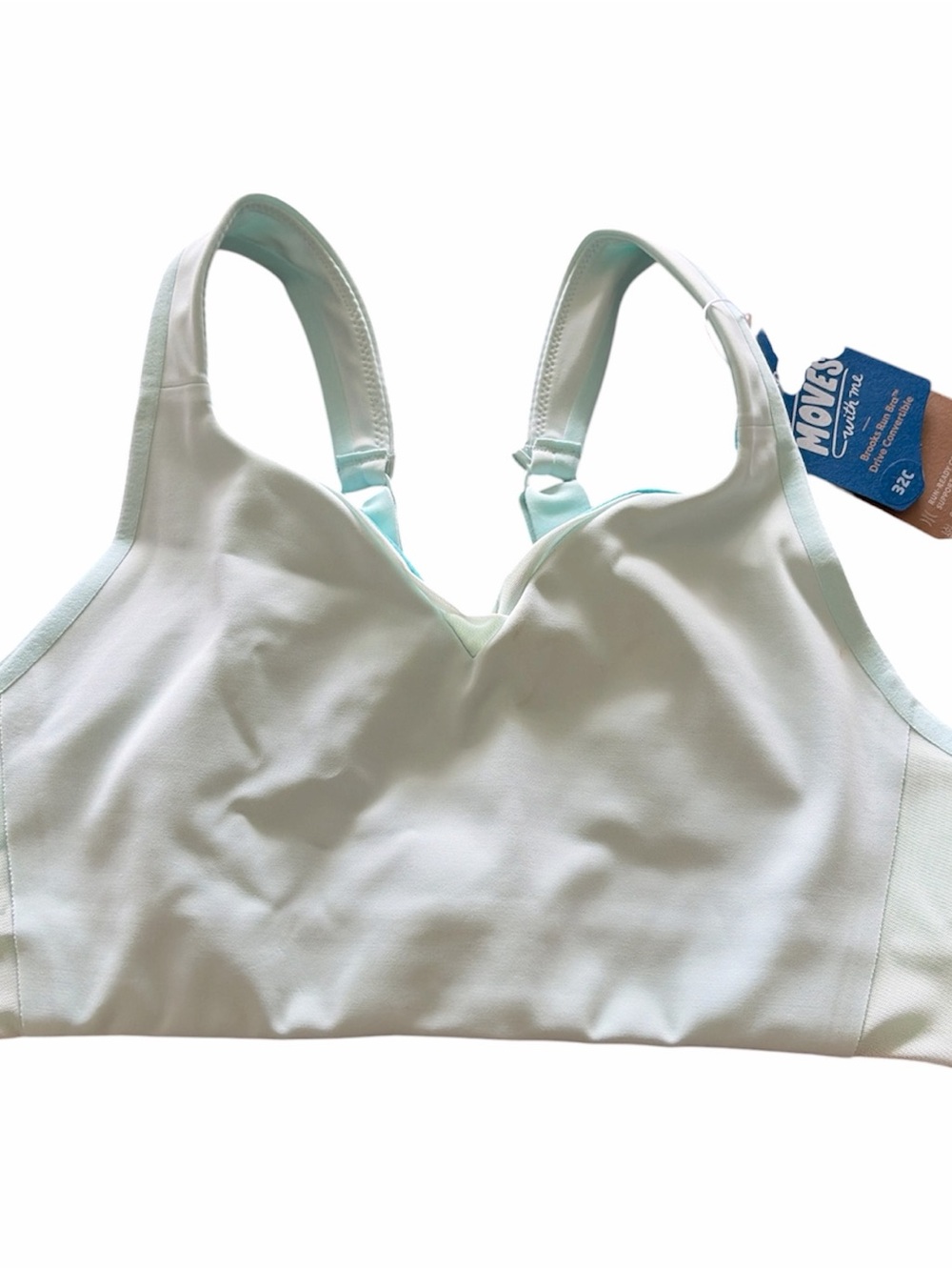 Brooks Light Mint Seamless Sports Bra